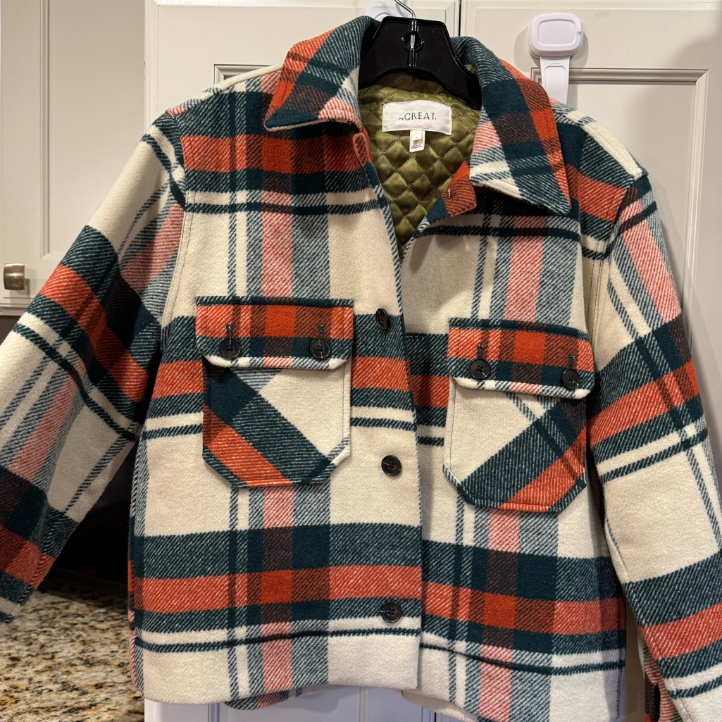 The Great. Womens Wool Plaid Jacket 1